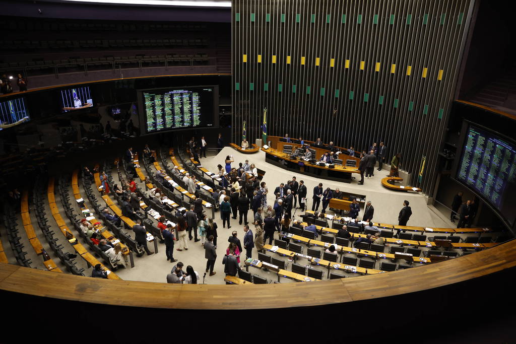 Plenário da Câmara dos Deputados. (Foto: Folhapress)