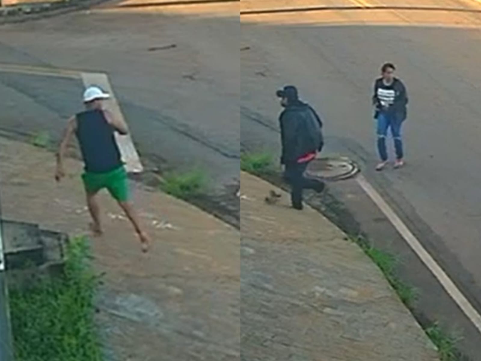 Câmeras flagraram o momento exato do crime. (Foto: Reprodução)