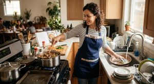 Lavar a louça enquanto cozinha revela padrões importantes de comportamento e controle