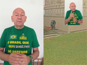 Estátua da Havan em Valparaíso foi alvo de ataque