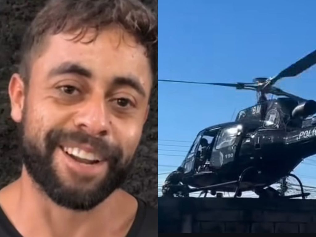 Mesmo preso, homem ainda elogiou operação dos militares. (Foto: Redes Sociais)