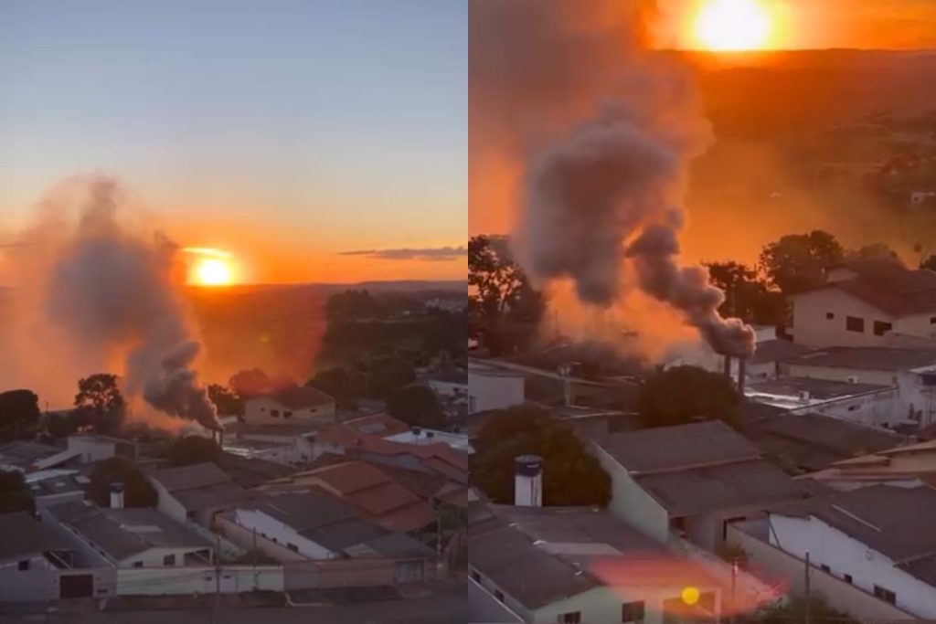 Bombeiros são acionados para conter incêndio na Burger Box, em Anápolis