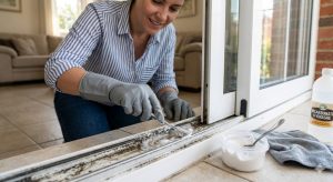 O uso do bicarbonato de sódio no trilho da janela garante limpeza profunda, reduz odores e melhora o deslizamento das estruturas