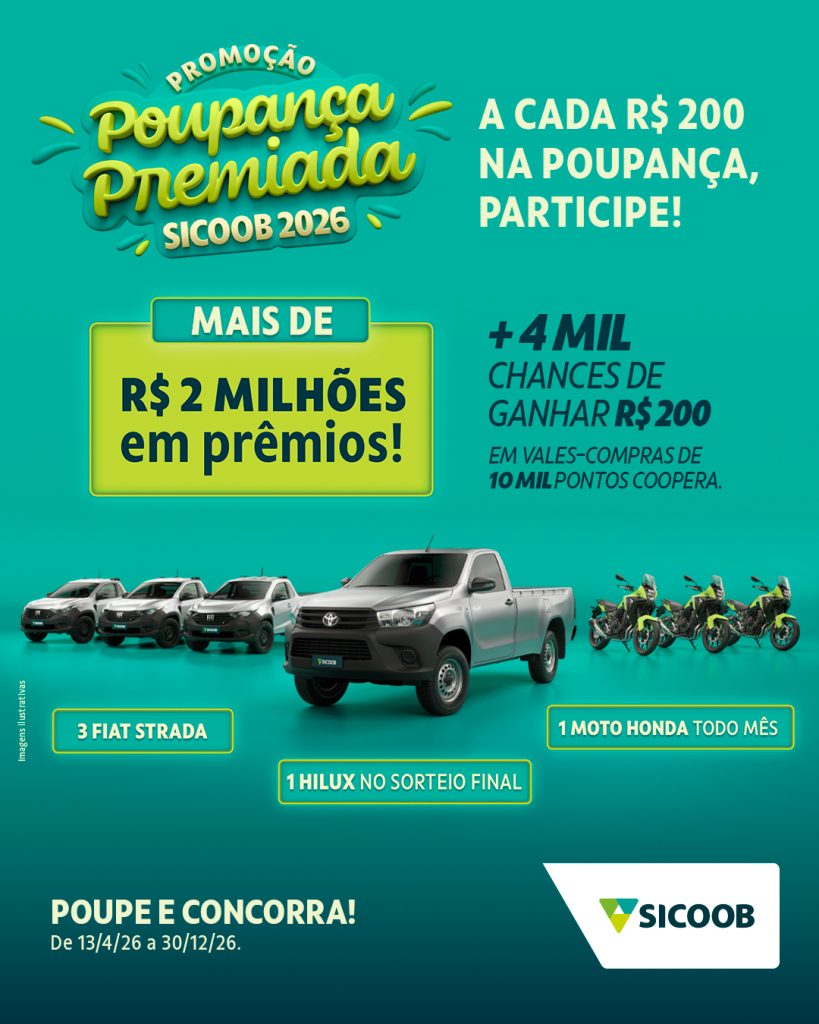 Cooperados do Sicoob já podem participar de uma das campanhas mais aguardadas do ano. (Foto: Divulgação)