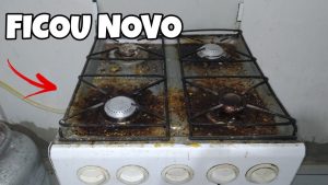 misturinha para acabar com a gordura velha do fogão