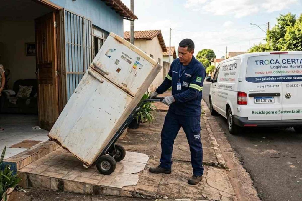 O programa Troca Certa facilita o descarte e garante desconto na compra de eletrodomésticos novos