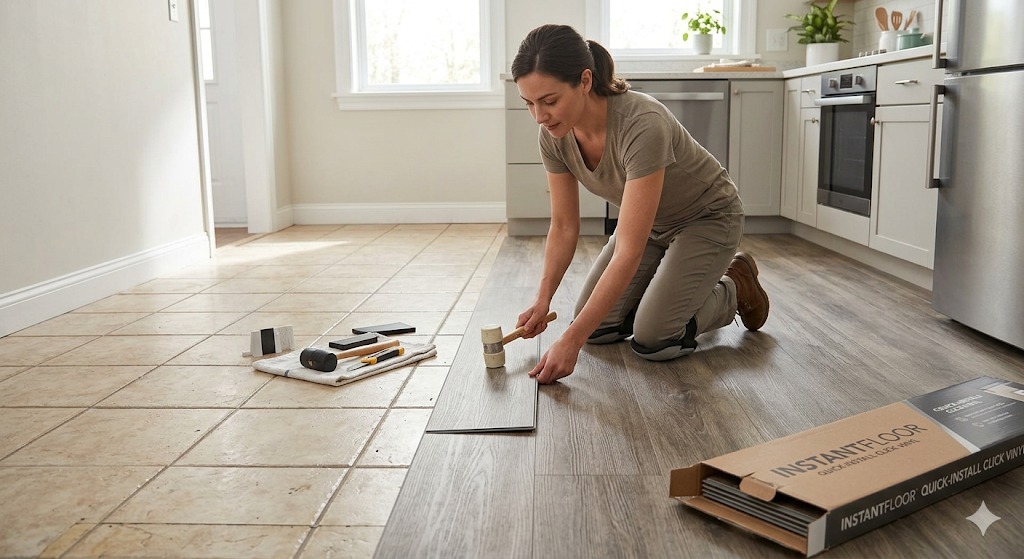 Renovar piso sem obra se tornou a solução ideal para mudanças rápidas e eficientes