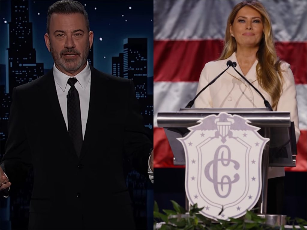 Jimmy Kimmel rebate Trump e defende piada sobre Melania 'viúva'