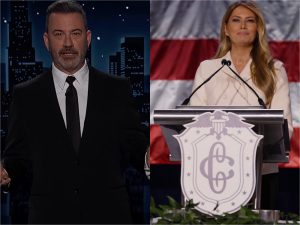 Jimmy Kimmel rebate Trump e defende piada sobre Melania 'viúva'