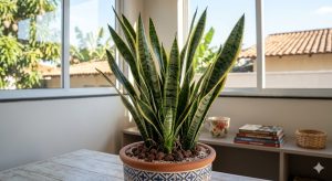 O sal na língua-de-sogra está ligado à proteção energética do ambiente