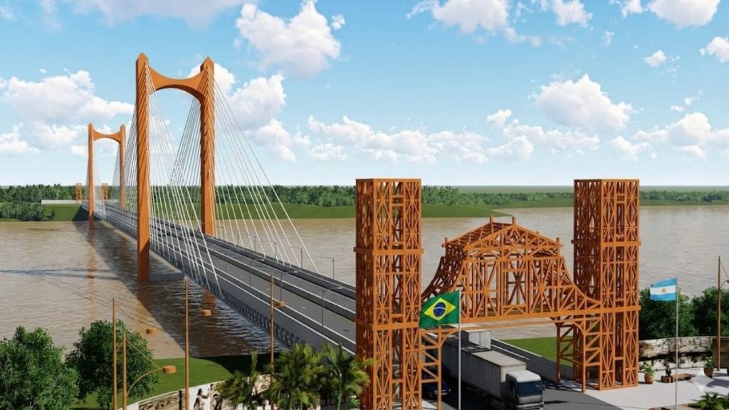 Aguardada desde 1934, ponte de R$ 214 milhões que vai reduzir o tempo de viagem entre Brasil e Argentina