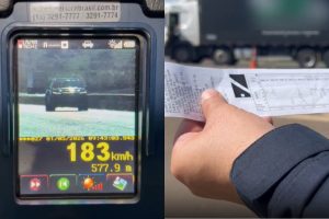 Imprudência marca feriado em Goiás: motorista a 183 km/h e caminhoneiro roda 22h sem descanso