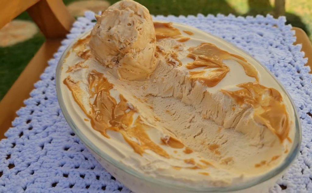 Creme de doce de leite gelado fácil e irresistível