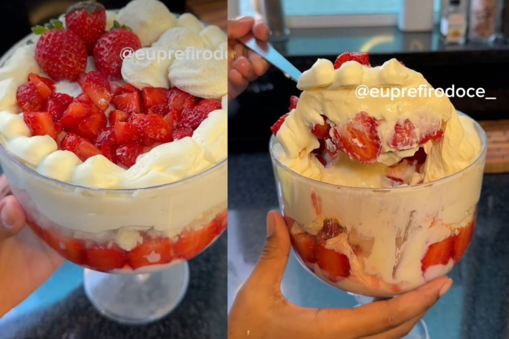 Merengue de Morango