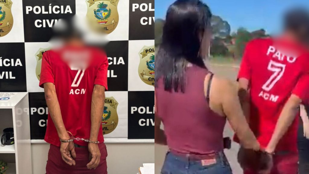 Suspeito foi preso após ameaçar ex e rasgar pneus do carro da filha em Anápolis.