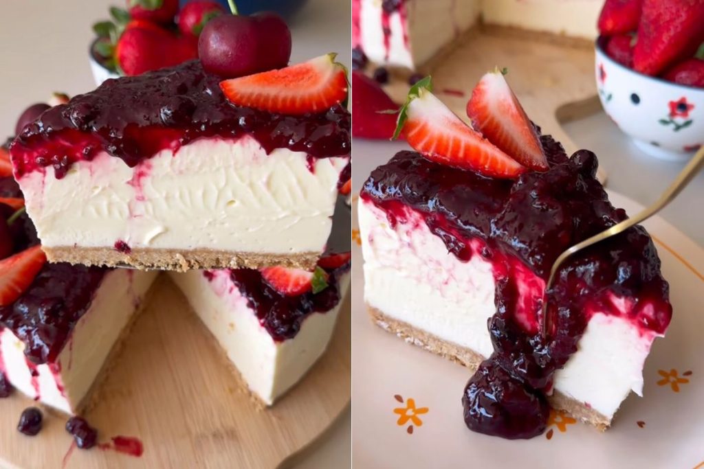 Cheesecake de frutas vermelhas
