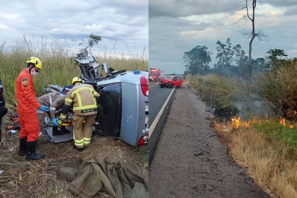 Motorista bêbado é preso após grave acidente deixar mulher presa às ferragens e criança ferida na GO-213