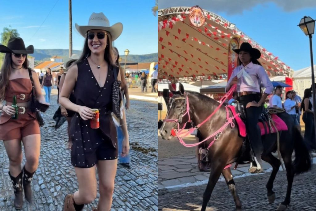 Empresária viraliza ao mostrar looks de goianas durante Festa do Divino em Pirenópolis