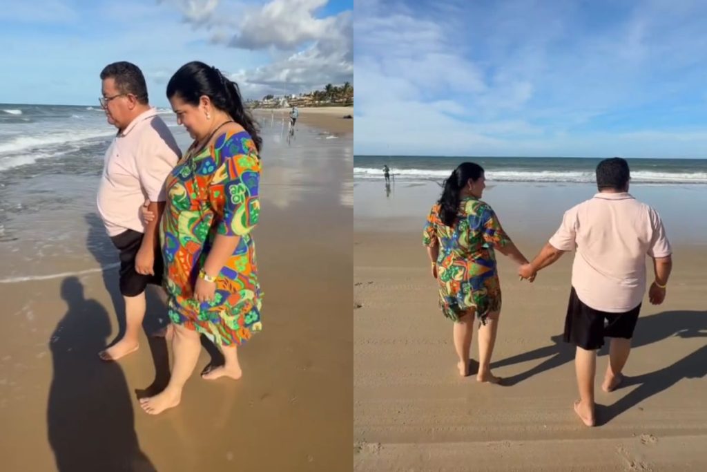Goiana realiza sonho dos pais de conhecer o mar pela primeira vez e emociona redes sociais