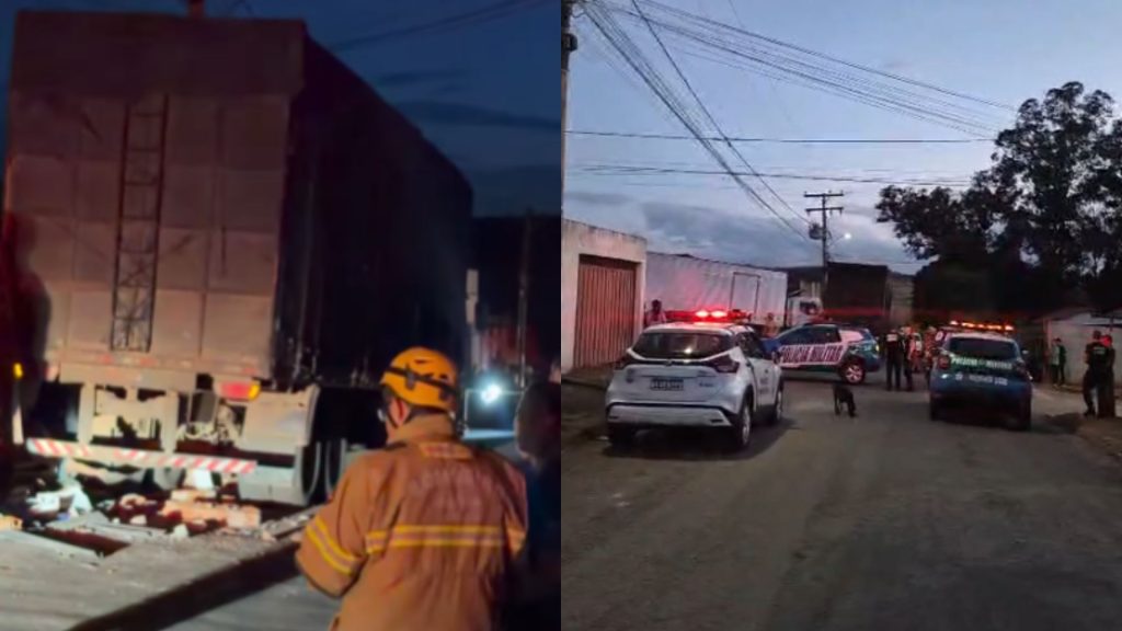 Pelo menos 4 pessoas morreram após caminhão atingir bar.