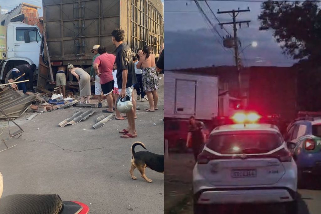 Bebê de 4 meses é salvo após vítima protegê-lo de caminhão desgovernado em Anápolis