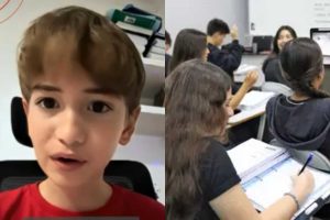 Estudante brasileiro começa faculdade aos 12 anos após ser aprovado com nota máxima no vestibular