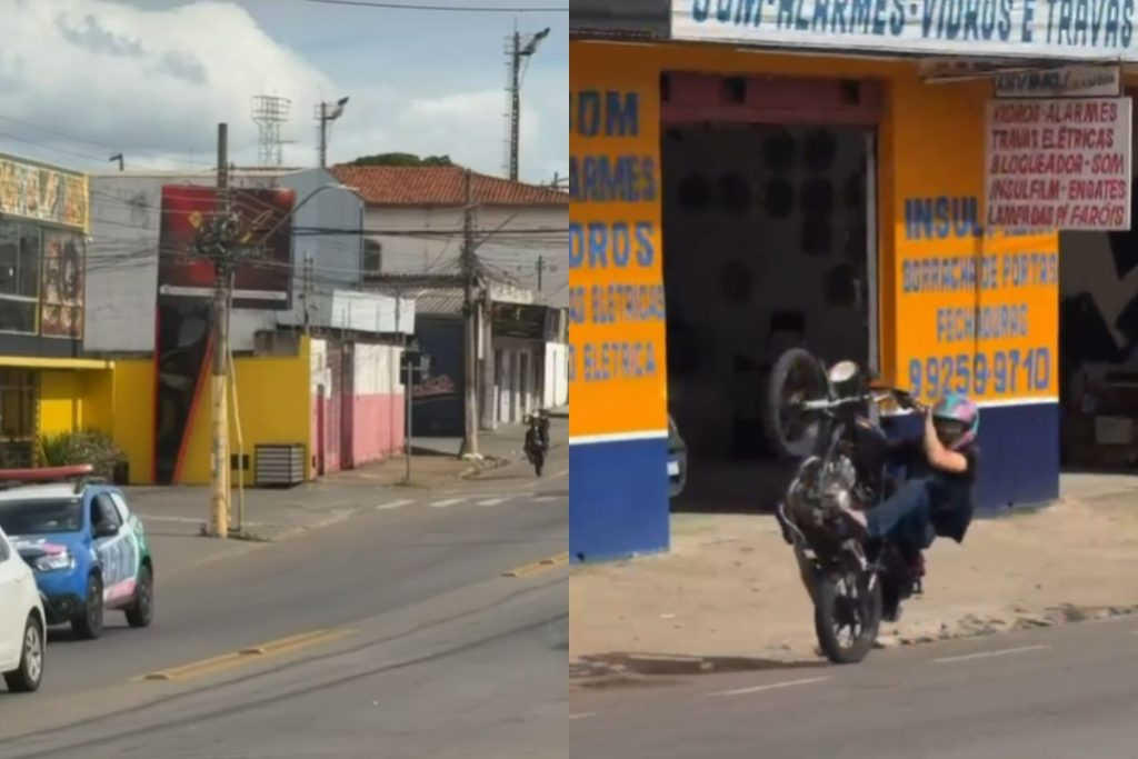 O que pode acontecer com motociclista de Anápolis que publicou vídeo dando "grau" atrás de viatura da PM