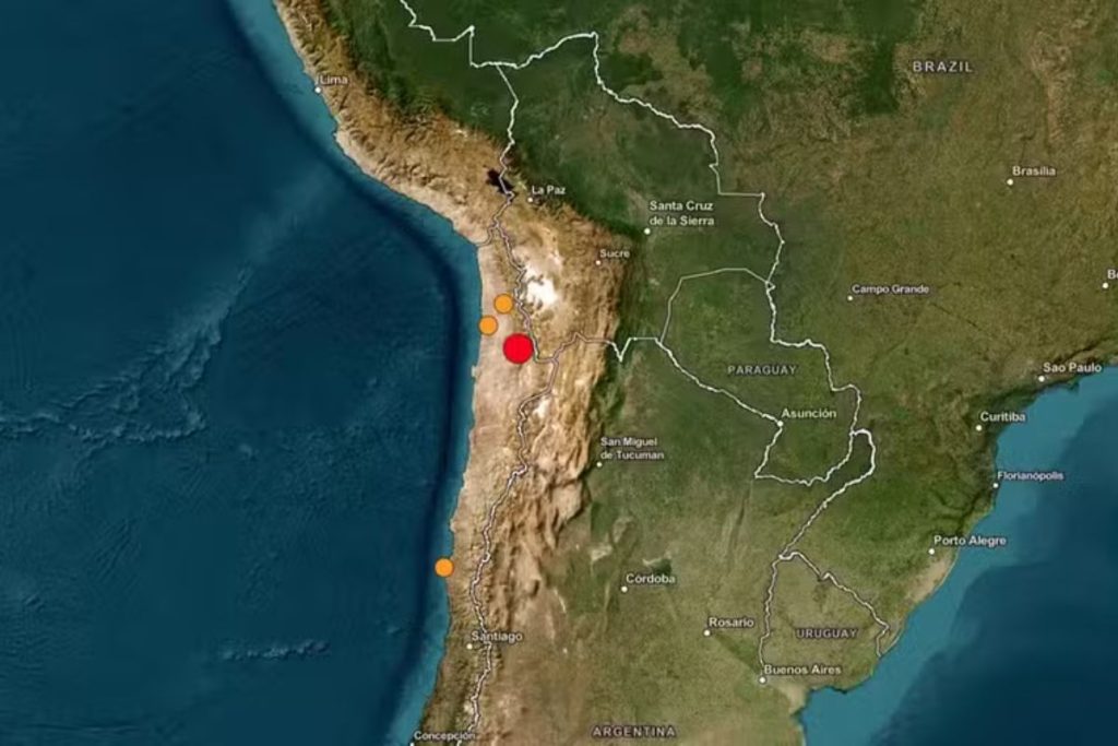 Terremoto de magnitude 6,7 atinge região o Chile, diz USGS