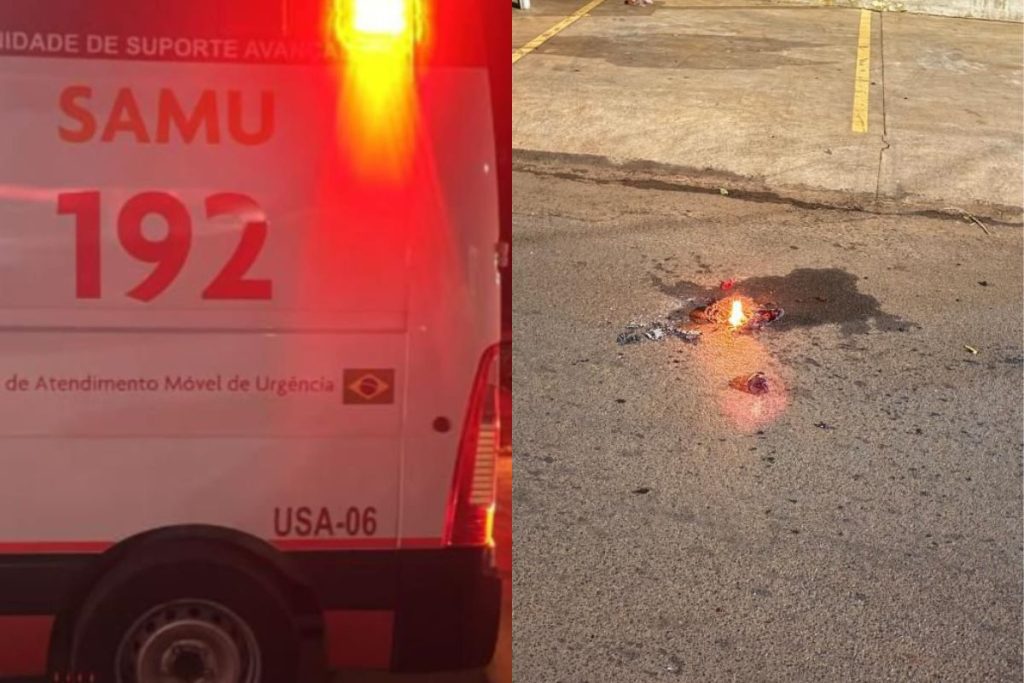 Mulher é socorrida em estado grave após ter 80% do corpo queimado durante briga em Rio Verde