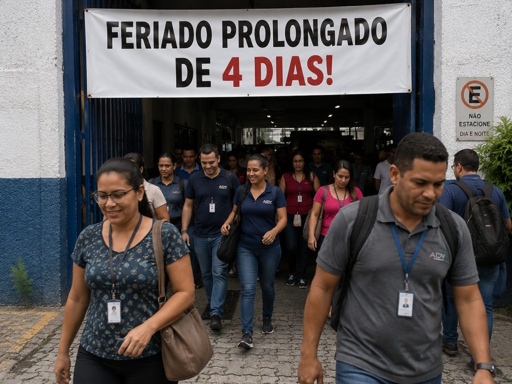 Feriado prolongado pode render folga de 4 dias para trabalhadores CLT