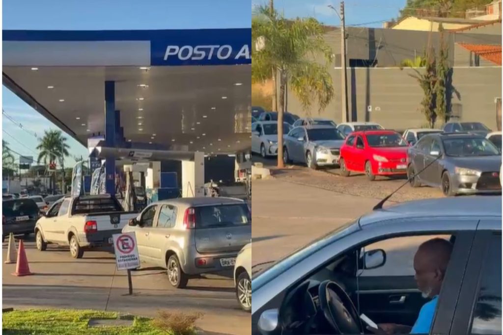 Dia Livre de Impostos provoca filas gigantes em postos de combustíveis de Anápolis