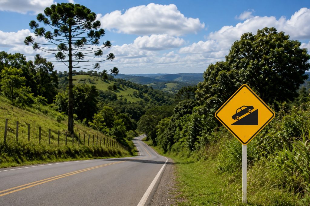 o que significa a placa de declive