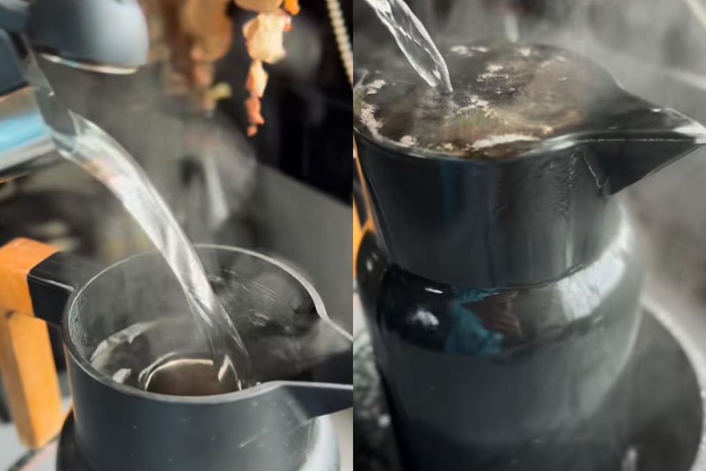 como limpar a garrafa de café do jeito certo