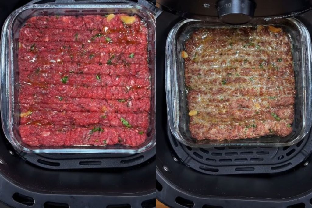 Carne moída na airfryer