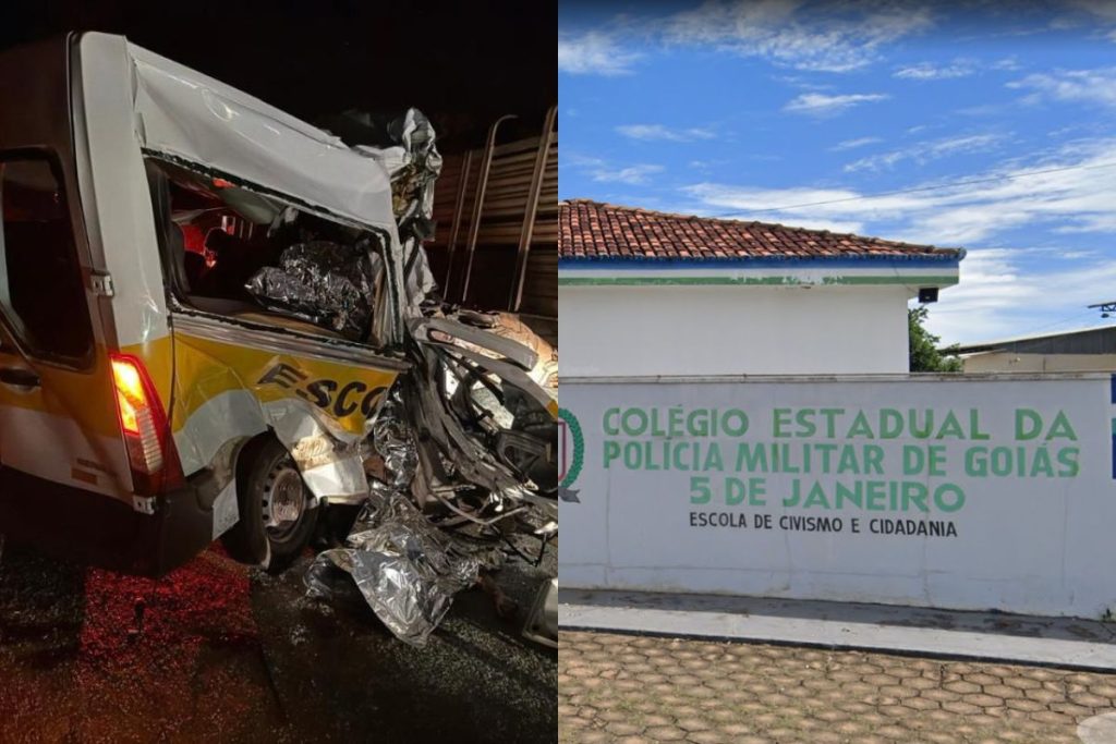 Estudantes que morreram em acidente com van escolar eram alunos de colégio militar; Seduc suspende aulas em duas cidades