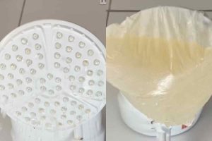ruque simples com vinagre pode ajudar a desentupir os furinhos do chuveiro e melhorar o jato da água