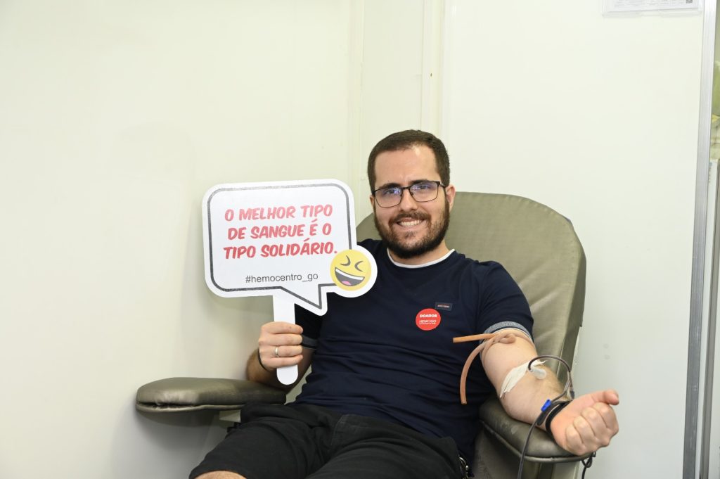 Hemocentro realiza várias ações durante o mês para mobilizar os doadores. (Foto: Divulgação/Hemocentro) 