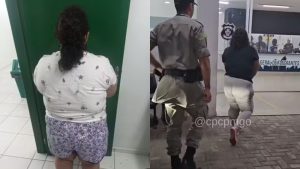 Mulher presa aos 37 anos fingia ser adolescente de 12 anos. À esquerda, em Joinville. À direita, em Goiânia.
