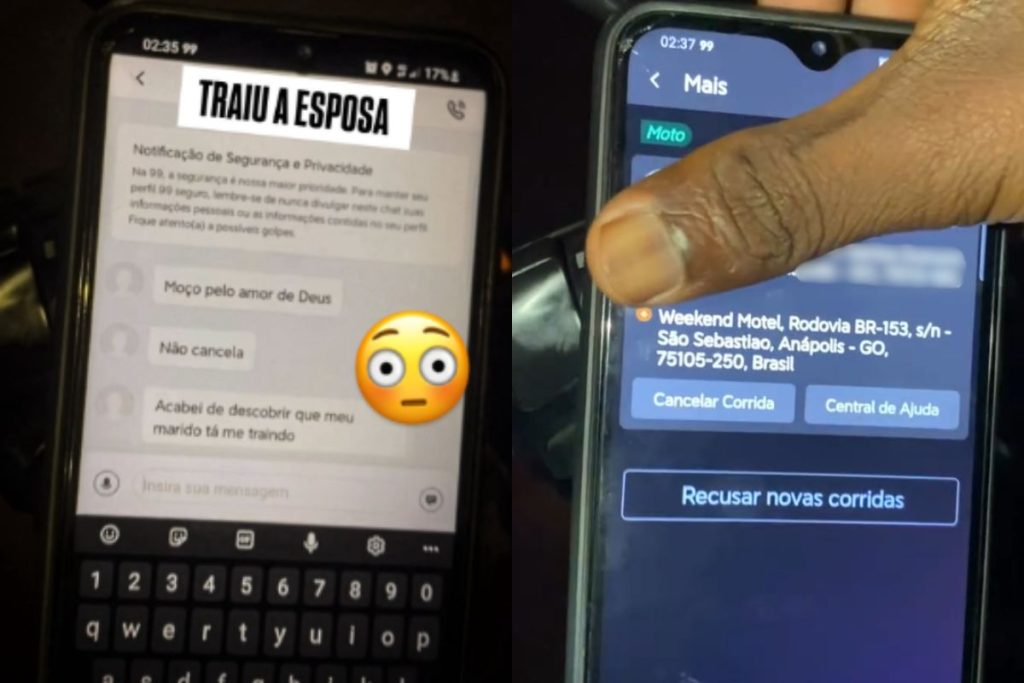 Mulher pede que motociclista não cancele corrida para motel e revela plano para flagrar suposta traição em Anápolis