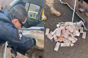PRF encontra carga milionária de remédios para emagrecimento escondida em carro na BR-153