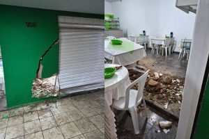 Motorista suspeito de embriaguez bate em pamonharia e foge do local em Anápolis