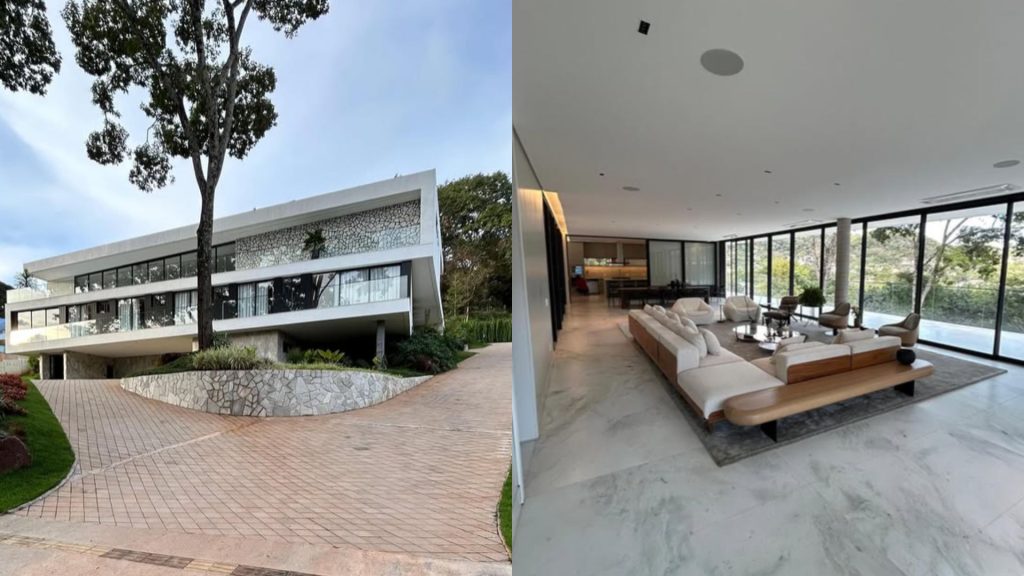 Mansão que está à venda por R$ 27 milhões fica no Residencial Aldeia do Vale.
