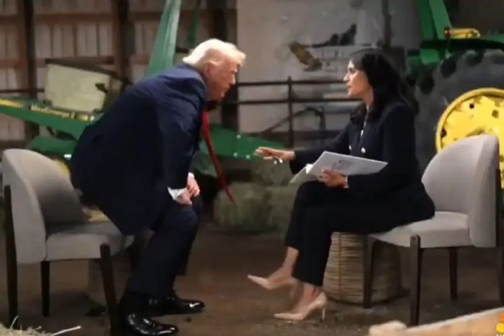 Trump abandona entrevista após perguntas sobre fraude eleitoral e fundo bilionário