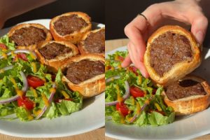 A combinação de Carne Moída e pão francês resulta em um lanche simples, econômico e cheio de sabor para qualquer momento do dia