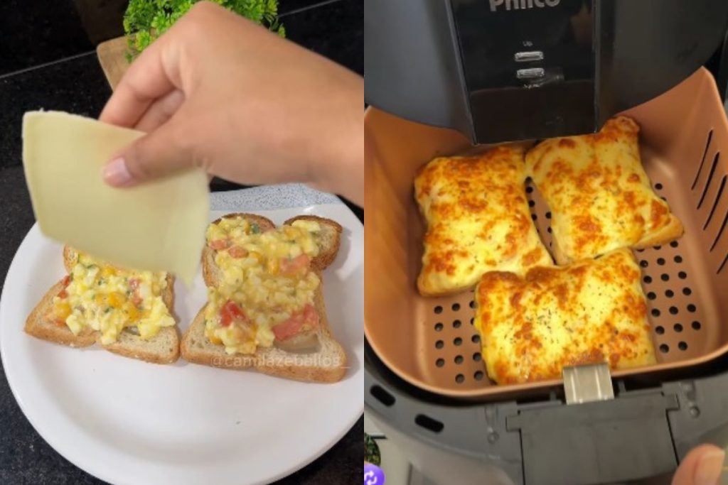 Feito com pão, este lanche é uma delícia