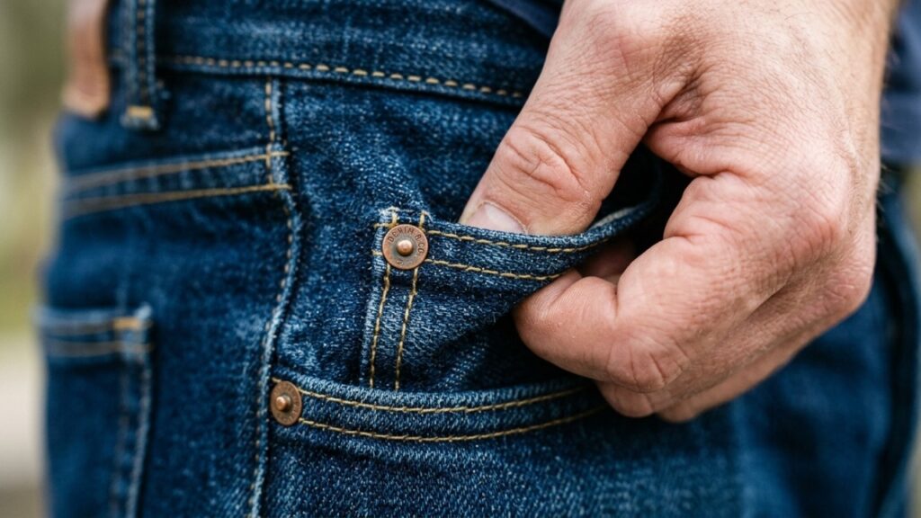 Por que as calças jeans têm um pino de metal e para que ele serve, segundo os fabricantes