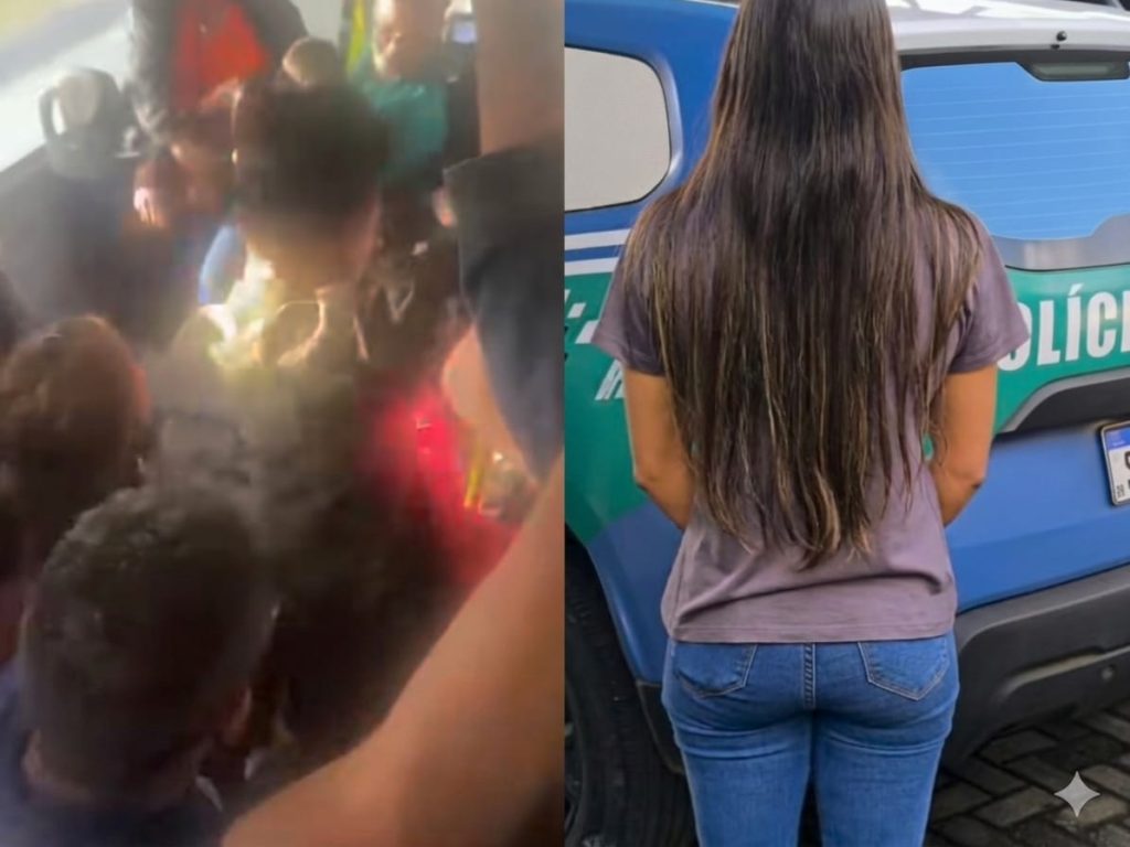 Jovem é presa após agredir idosa dentro de ônibus em Goiânia