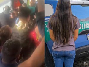 Jovem é presa após agredir idosa dentro de ônibus em Goiânia