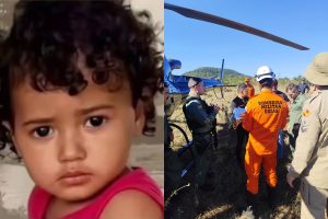 Forças de segurança confirmaram a localização da criança nesta quarta-feira (17), após dois dias de buscas intensas na zona rural do município. (Foto: Divulgação/Polícia Militar/Corpo de Bombeiros Militar)