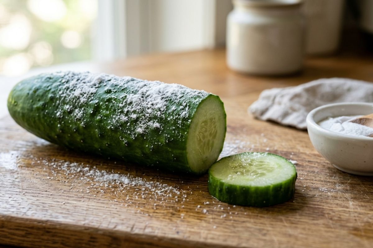 O Pepino com Bicarbonato de Sódio ganhou destaque por reunir benefícios que vão além da higienização do alimento